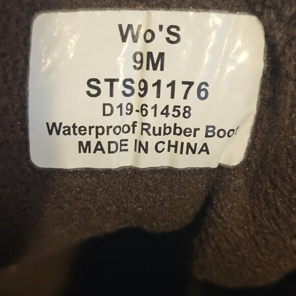 Sperry Women's 9M Duck Saltwater Leather Boots Brown Waterproof In Box Excellent - Picture 8 of 15